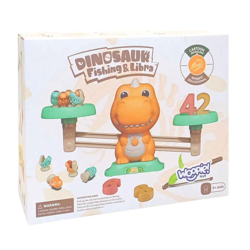 WOOPIE Balance Scale Balance Board Game Fishing Dinosaur Fish Science Abacus