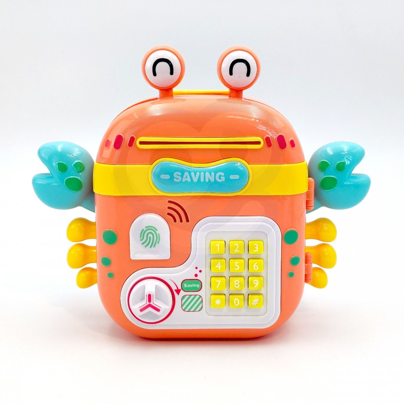 WOOPIE Интерактивный сейф-рюкзак для кассового аппарата с клавиатурой и монетами 4-в-1