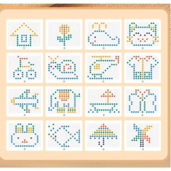 WOOPIE Montessori MagPad magnetinė lenta triušio morkoms piešti