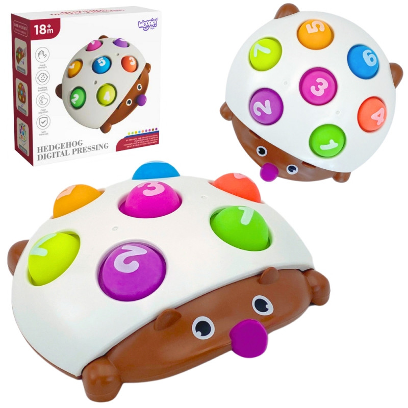 WOOPIE ežiukas Pop-it numeriai Fidget žaislai