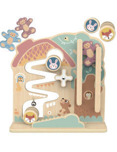 TOOKY TOY labirinto mokomoji lenta Takelis 2in1 medinis labirintas