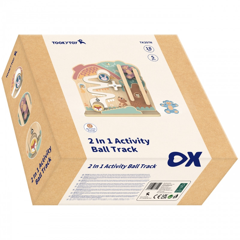TOOKY TOY labirinto mokomoji lenta Takelis 2in1 medinis labirintas