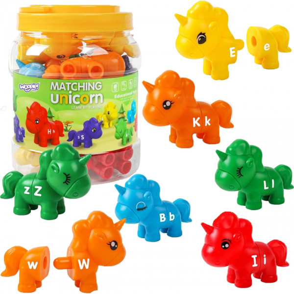 WOOPIE Montessori figūrėlių edukacinis rinkinys vienaragiai sulankstomas "Match the Letters" 13 vnt. WOOPIE Montessori figūrėlių edukacinis rinkinys vienaragiai sulankstomas "Match the Letters" 13 vnt.