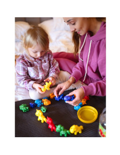 WOOPIE Montessori figūrėlių edukacinis rinkinys vienaragiai sulankstomas "Match the Letters" 13 vnt. 2