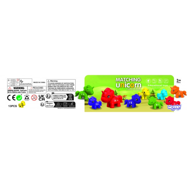 WOOPIE Montessori figūrėlių edukacinis rinkinys vienaragiai sulankstomas "Match the Letters" 13 vnt. WOOPIE Montessori figūrėlių edukacinis rinkinys vienaragiai sulankstomas "Match the Letters" 13 vnt.
