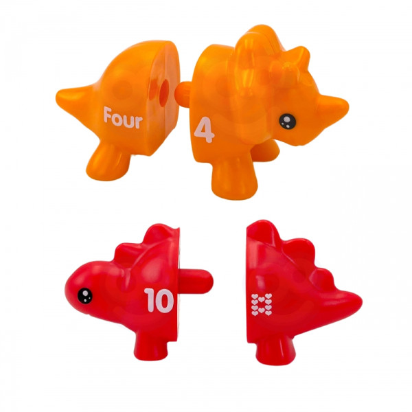 WOOPIE Montessori spalvų skaičių mokymosi rinkinys Dinozaurų figūrėlės lankstymui "Match Numbers" 10 vnt. WOOPIE Montessori spalvų skaičių mokymosi rinkinys Dinozaurų figūrėlės lankstymui "Match Numbers" 10 vnt.