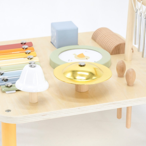 Деревянный обучающий музыкальный сенсорный стол Viga 7 в 1