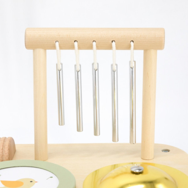 Деревянный обучающий музыкальный сенсорный стол Viga 7 в 1