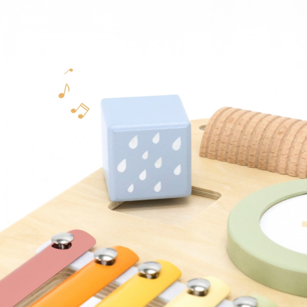 Деревянный обучающий музыкальный сенсорный стол Viga 7 в 1