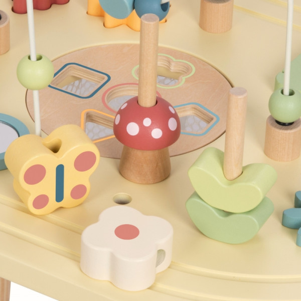 TOOKY TOY medinis safario užsiėmimų stalas TOOKY TOY medinis safario užsiėmimų stalas