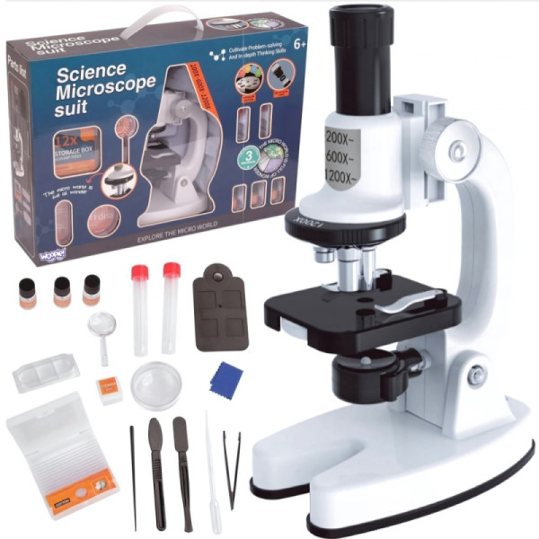 Цифровой светодиодный микроскоп WOOPIE с 1200-кратным увеличением, комплект XXL с адаптером для смартфона Цифровой светодиодный микроскоп WOOPIE с 1200-кратным увеличением, комплект XXL с адаптером для смартфона