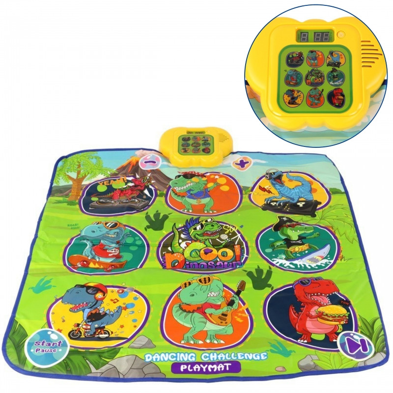 WOOPIE Mata Muzyczna Dinozaury Zręcznościowa Gra Taneczna