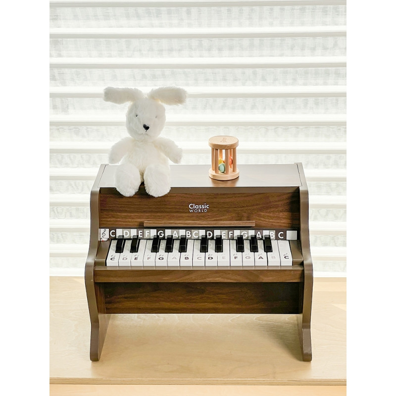 CLASSIC WORLD Wooden Classical Piano + Learning Book