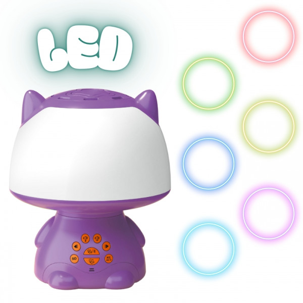 WOOPIE daugiafunkcinis RGB šviesos bluetooth garsiakalbis karaoke balso moduliatorius SD kortelė violetinė WOOPIE daugiafunkcinis RGB šviesos bluetooth garsiakalbis karaoke balso moduliatorius SD kortelė violetinė
