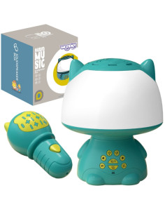 WOOPIE daugiafunkcinis RGB šviesos bluetooth garsiakalbis karaoke balso moduliatorius SD kortelė turkis