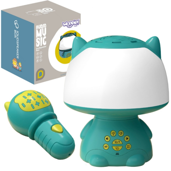 WOOPIE daugiafunkcinis RGB šviesos bluetooth garsiakalbis karaoke balso moduliatorius SD kortelė turkis WOOPIE daugiafunkcinis RGB šviesos bluetooth garsiakalbis karaoke balso moduliatorius SD kortelė turkis