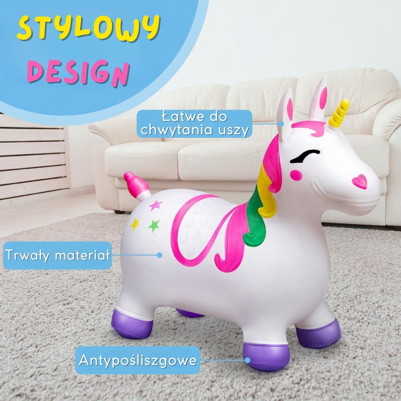 WOOPIE guminis džemperis Unicorn White+ Pump