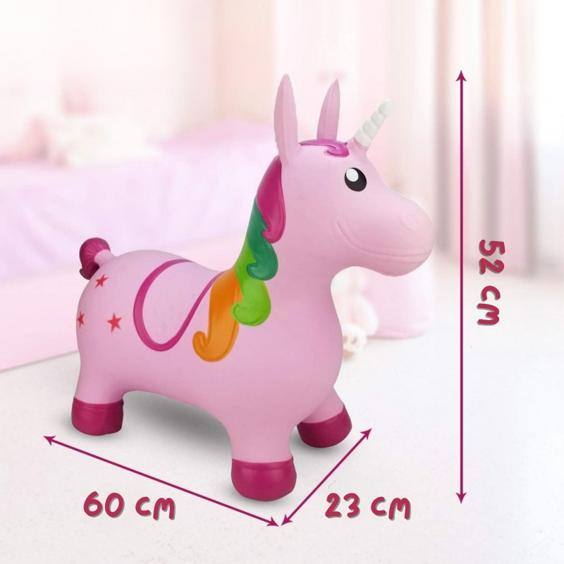 WOOPIE guminis džemperis Vienaragis rožinis + pompa