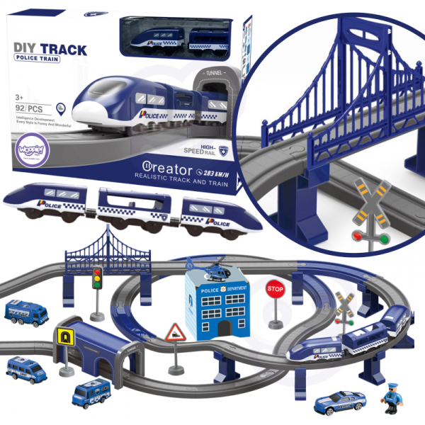WOOPIE elektrinis geležinkelio vagonas trasos policijos nuovados sraigtasparnių vagonai 92 vnt.