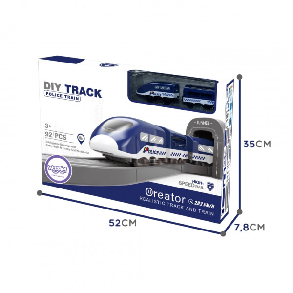 WOOPIE elektrinis geležinkelio vagonas trasos policijos nuovados sraigtasparnių vagonai 92 vnt.