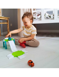 WOOPIE Track Parking Car Garage Set Degalinės kelio ženklai + 3 automobiliai 2