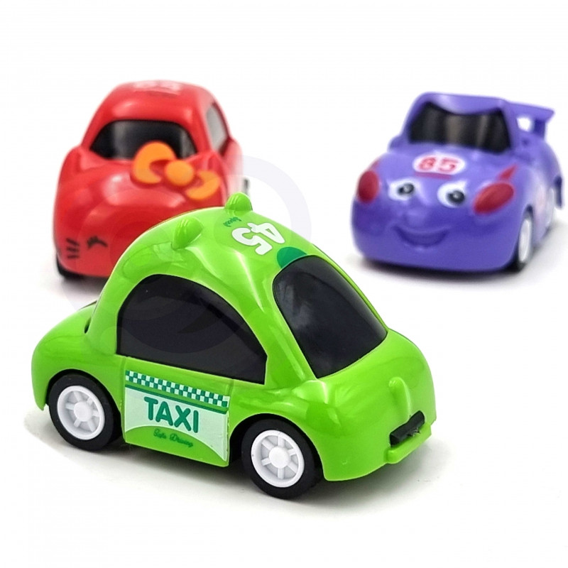 WOOPIE Track Parking Car Garage Set Degalinės kelio ženklai + 3 automobiliai