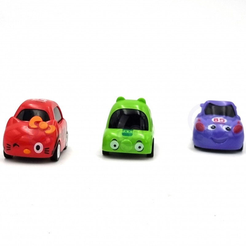 WOOPIE Track Parking Car Garage Set Degalinės kelio ženklai + 3 automobiliai