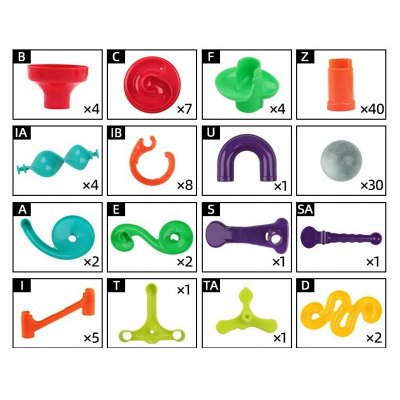 WOOPIE Ball Track Spiral Set 113 pcs.