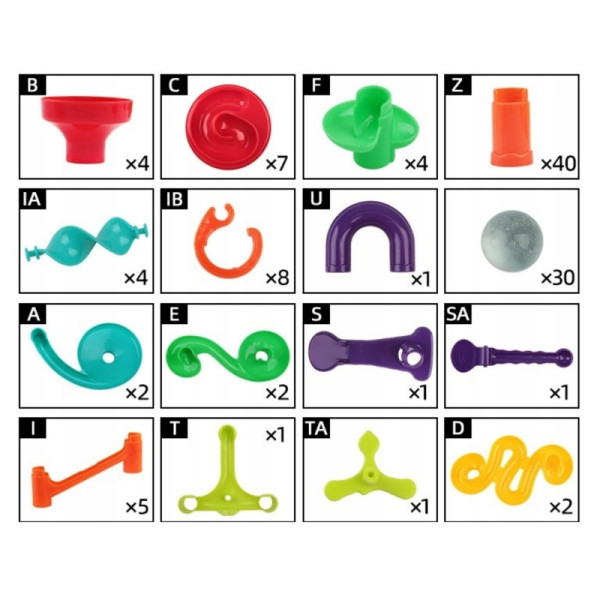 WOOPIE Kulodrom rutulinių takelių rinkinys spiralė 113 vnt. WOOPIE Kulodrom rutulinių takelių rinkinys spiralė 113 vnt.