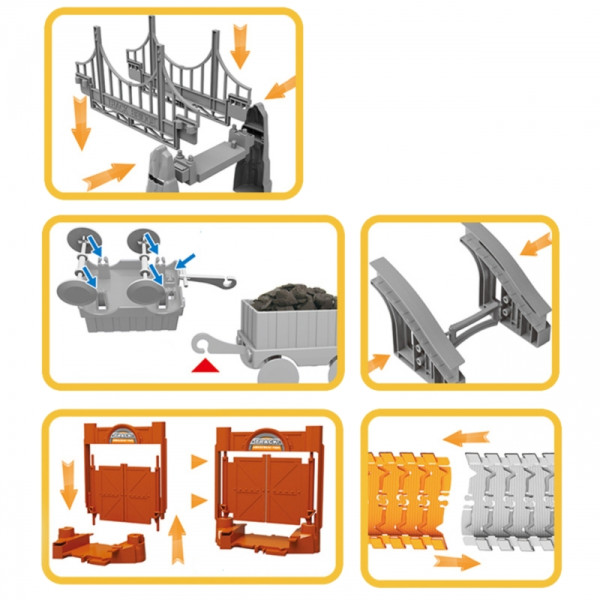 WOOPIE Car Track XXL elektrinio geležinkelio statybvietė 174 vnt. WOOPIE Car Track XXL elektrinio geležinkelio statybvietė 174 vnt.