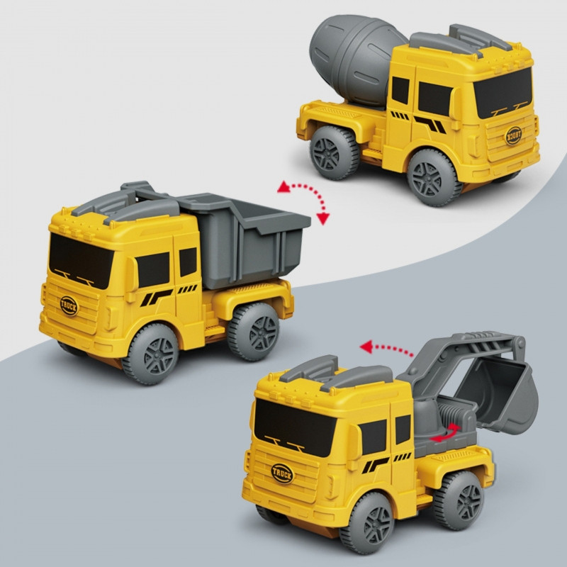 WOOPIE Car Track XXL elektrinio geležinkelio statybvietė 174 vnt.