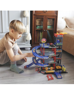 WOOPIE Wielopoziomowy Parking Garaż Myjnia Auta Helikopter + Akc. 2