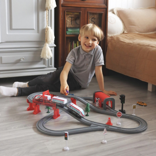 WOOPIE Электропоезд Путь Мост Тоннель 80 шт.