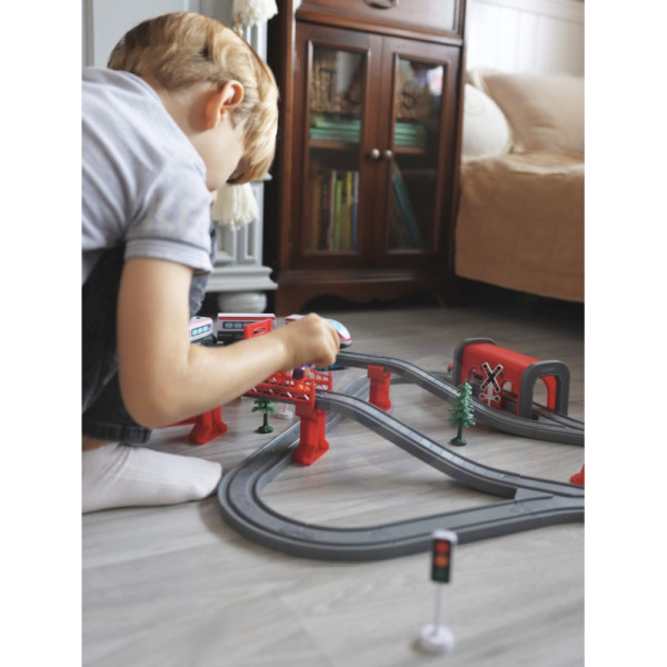 WOOPIE Электропоезд Путь Мост Тоннель 80 шт.