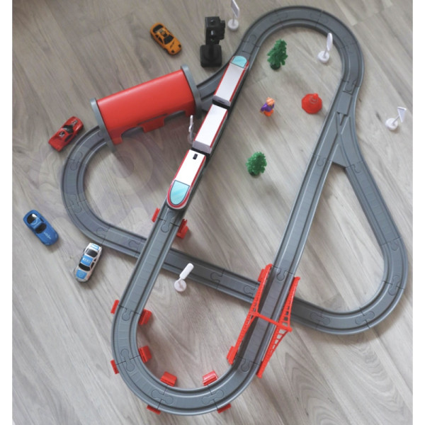 WOOPIE Электропоезд Путь Мост Тоннель 80 шт.