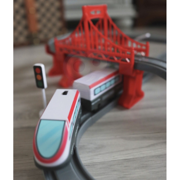 WOOPIE Электропоезд Путь Мост Тоннель 80 шт.