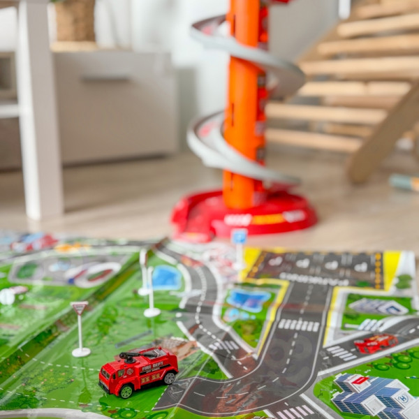 WOOPIE Track spiralinis garažas žaisliniams automobiliams 3 vnt. WOOPIE Track spiralinis garažas žaisliniams automobiliams 3 vnt.