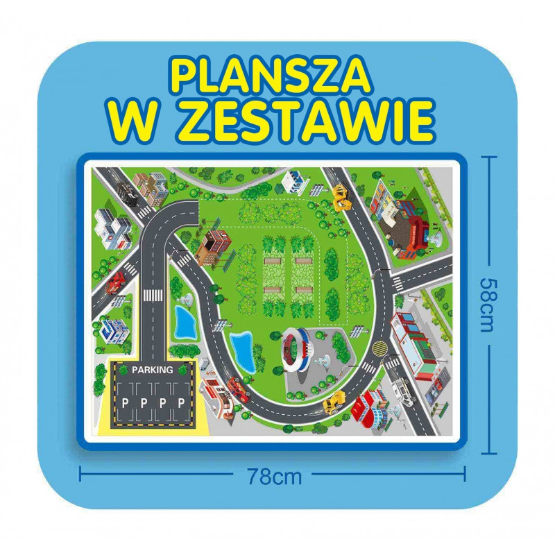 WOOPIE Track spiralinis garažas žaisliniams automobiliams 3 vnt.