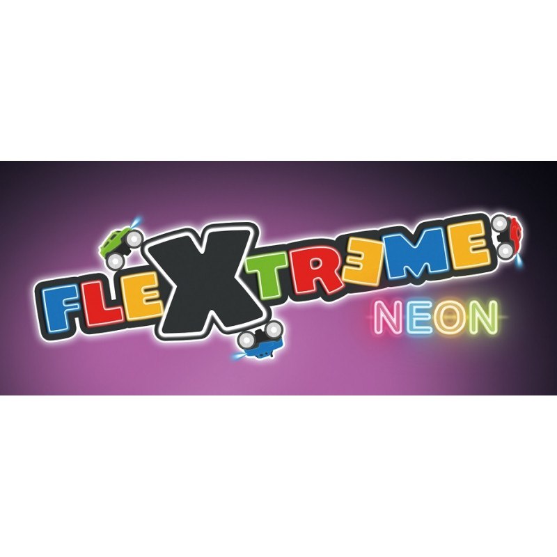 SMOBY Flextreme neoninė automobilių trasa su automobilio pradiniu rinkiniu