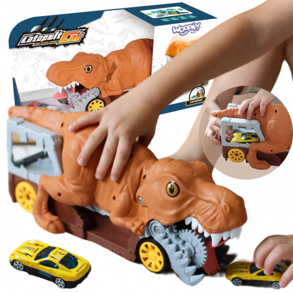 WOOPIE Dinozaurų Automobilių Paleidimo Įrenginys + Auto 1vnt. WOOPIE Dinozaurų Automobilių Paleidimo Įrenginys + Auto 1vnt.