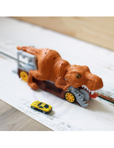 WOOPIE Dinozaurų Automobilių Paleidimo Įrenginys + Auto 1vnt. 2