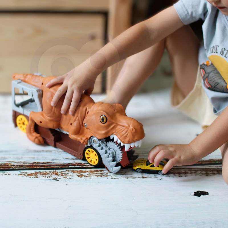 WOOPIE Dinozaurų Automobilių Paleidimo Įrenginys + Auto 1vnt.