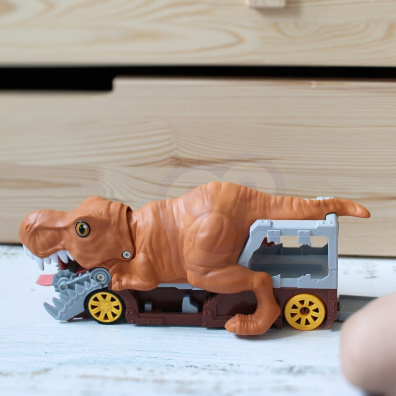 WOOPIE Dinozaurų Automobilių Paleidimo Įrenginys + Auto 1vnt.