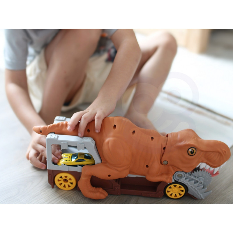 WOOPIE Dinozaurų Automobilių Paleidimo Įrenginys + Auto 1vnt.