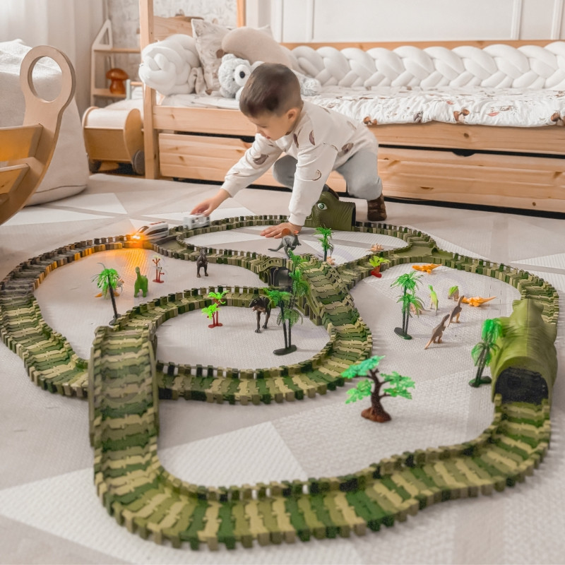 WOOPIE Car Track XXL Динозавры 240 шт.