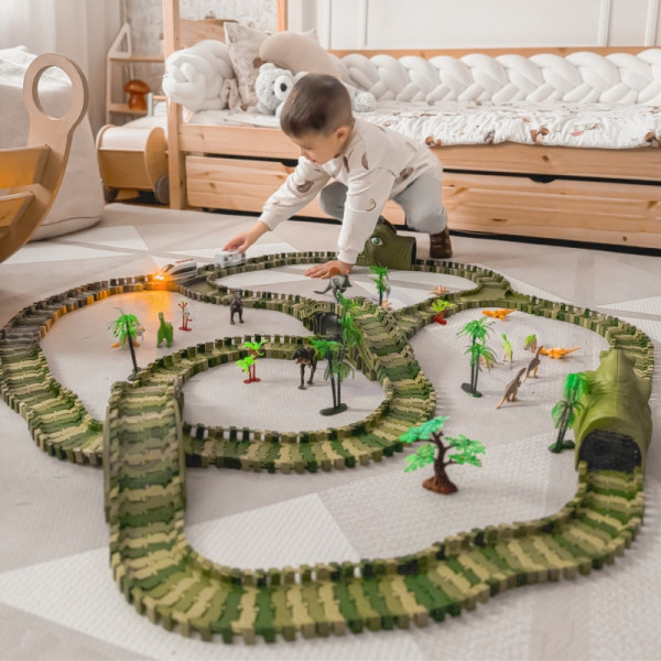 WOOPIE Car Track XXL Динозавры 240 шт.