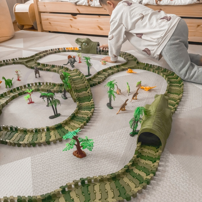 WOOPIE Car Track XXL Динозавры 240 шт.