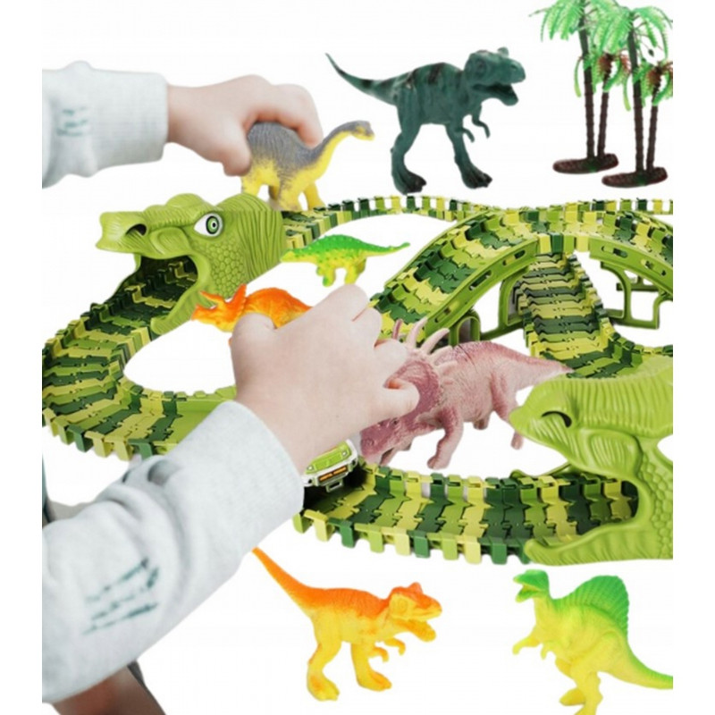 WOOPIE Car Track XXL Динозавры 240 шт.