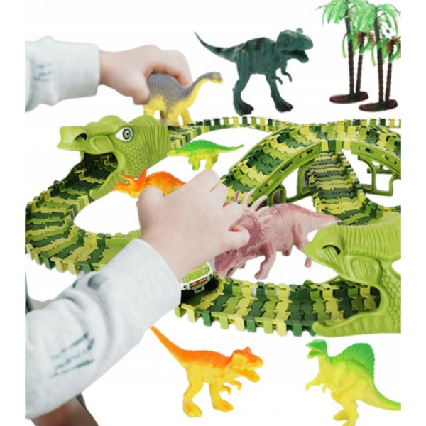 WOOPIE Car Track XXL Динозавры 240 шт.