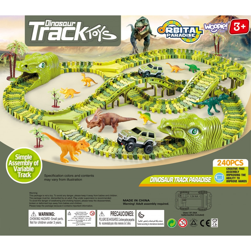 WOOPIE Car Track XXL Динозавры 240 шт.